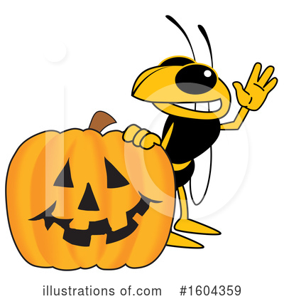 Royalty-Free (RF) Hornet Clipart Illustration by Mascot Junction - Stock Sample #1604359