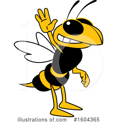 Royalty-Free (RF) Hornet Clipart Illustration by Mascot Junction - Stock Sample #1604365