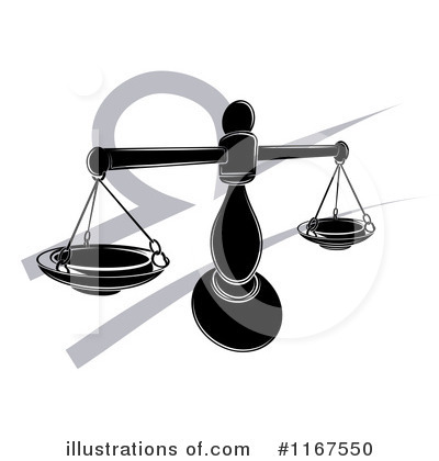 Scales Of Justice Clipart #1167550 by AtStockIllustration