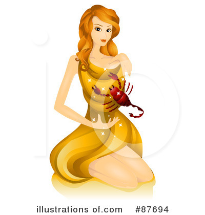 Royalty-Free (RF) Horoscope Woman Clipart Illustration by BNP Design Studio - Stock Sample #87694