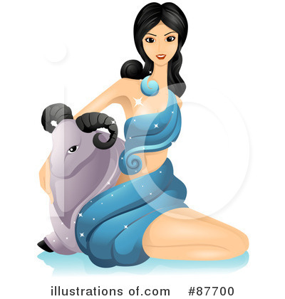 Royalty-Free (RF) Horoscope Woman Clipart Illustration by BNP Design Studio - Stock Sample #87700