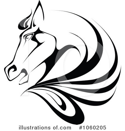 Royalty-Free (RF) Horse Clipart Illustration by Vector Tradition SM - Stock Sample #1060205