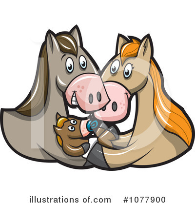 Royalty-Free (RF) Horse Clipart Illustration by jtoons - Stock Sample #1077900
