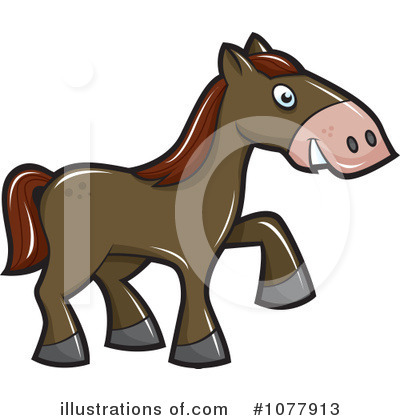 Royalty-Free (RF) Horse Clipart Illustration by jtoons - Stock Sample #1077913