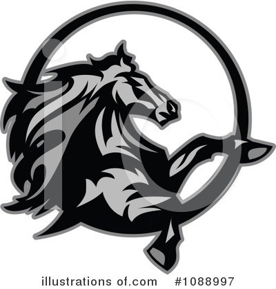 Royalty-Free (RF) Horse Clipart Illustration by Chromaco - Stock Sample #1088997