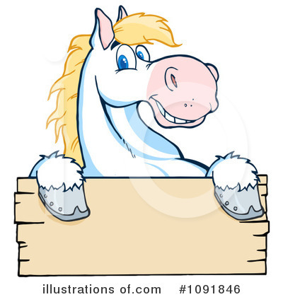 Royalty-Free (RF) Horse Clipart Illustration by Hit Toon - Stock Sample #1091846