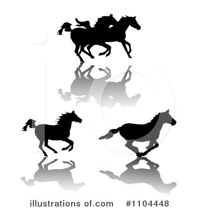 Royalty-Free (RF) Horse Clipart Illustration by merlinul - Stock Sample #1104448
