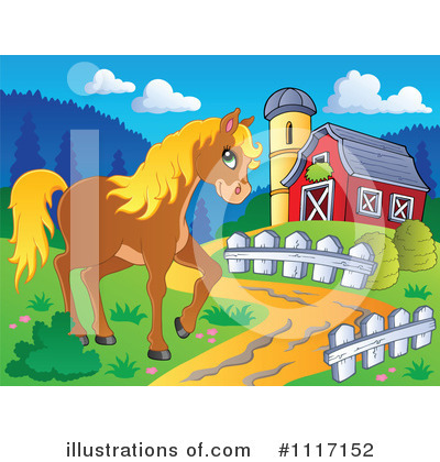 Royalty-Free (RF) Horse Clipart Illustration by visekart - Stock Sample #1117152