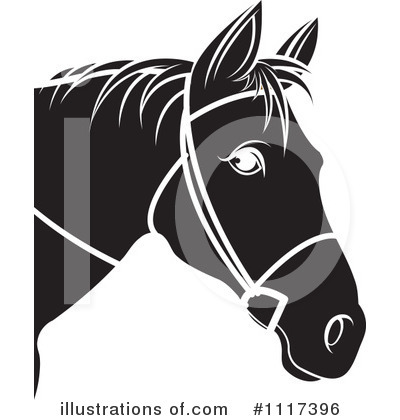 Royalty-Free (RF) Horse Clipart Illustration by Lal Perera - Stock Sample #1117396