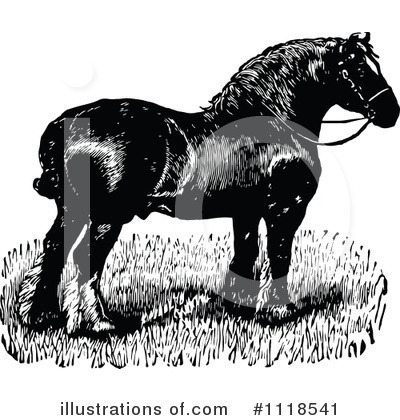 Royalty-Free (RF) Horse Clipart Illustration by Prawny Vintage - Stock Sample #1118541