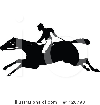 Horse Race Clipart #1120798 by Prawny Vintage