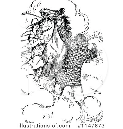 Royalty-Free (RF) Horse Clipart Illustration by Prawny Vintage - Stock Sample #1147873