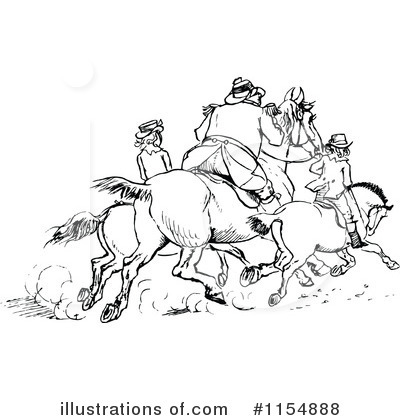 Royalty-Free (RF) Horse Clipart Illustration by Prawny Vintage - Stock Sample #1154888