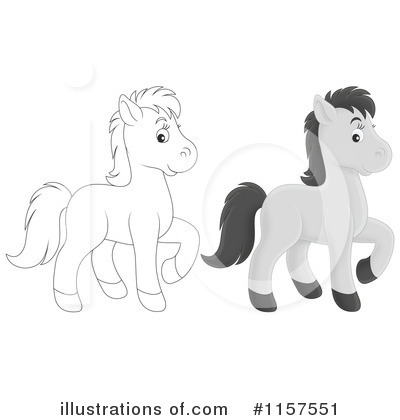 Royalty-Free (RF) Horse Clipart Illustration by Alex Bannykh - Stock Sample #1157551