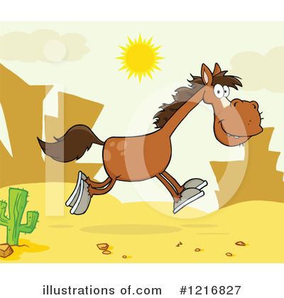 Royalty-Free (RF) Horse Clipart Illustration by Hit Toon - Stock Sample #1216827