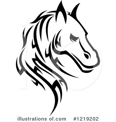 Royalty-Free (RF) Horse Clipart Illustration by Vector Tradition SM - Stock Sample #1219202
