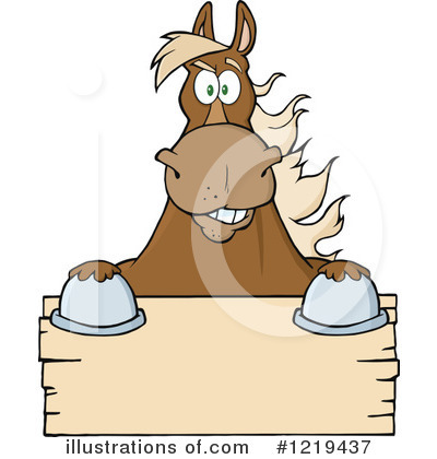 Royalty-Free (RF) Horse Clipart Illustration by Hit Toon - Stock Sample #1219437