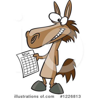 Royalty-Free (RF) Horse Clipart Illustration by toonaday - Stock Sample #1226813