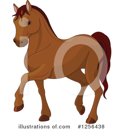 Royalty-Free (RF) Horse Clipart Illustration by Pushkin - Stock Sample #1256438