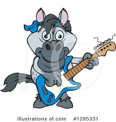 Royalty-Free (RF) Horse Clipart Illustration by Dennis Holmes Designs - Stock Sample #1285331