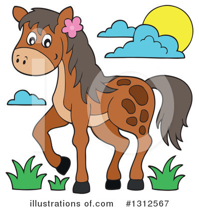 Royalty-Free (RF) Horse Clipart Illustration by visekart - Stock Sample #1312567