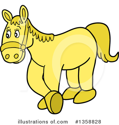 Royalty-Free (RF) Horse Clipart Illustration by LaffToon - Stock Sample #1358828