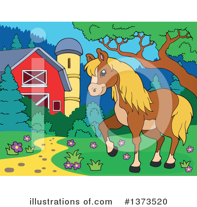 Royalty-Free (RF) Horse Clipart Illustration by visekart - Stock Sample #1373520
