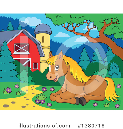 Royalty-Free (RF) Horse Clipart Illustration by visekart - Stock Sample #1380716
