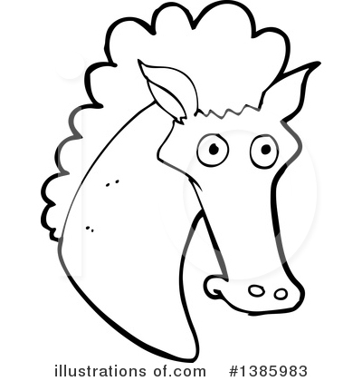 Royalty-Free (RF) Horse Clipart Illustration by lineartestpilot - Stock Sample #1385983