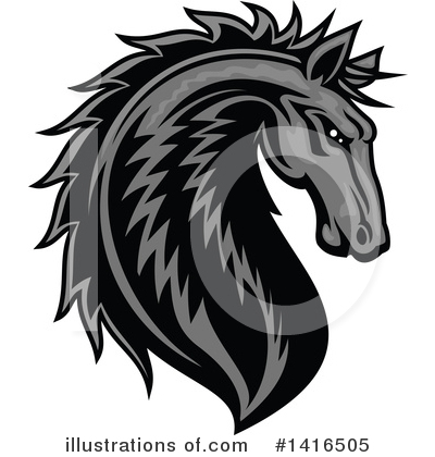 Mustang Clipart #1416505 by Vector Tradition SM