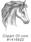 Horse Clipart #1416522 by Vector Tradition SM