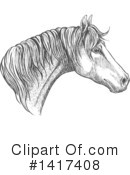 Horse Clipart #1417408 by Vector Tradition SM