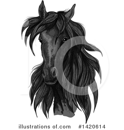 Royalty-Free (RF) Horse Clipart Illustration by Vector Tradition SM - Stock Sample #1420614