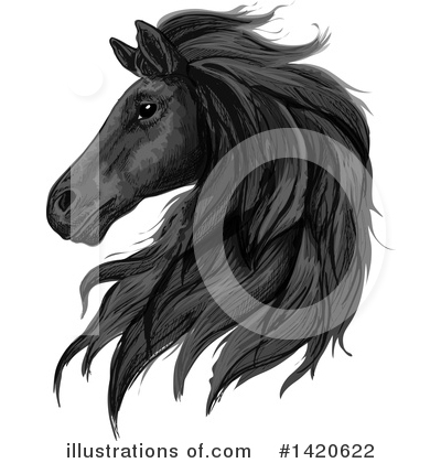 Royalty-Free (RF) Horse Clipart Illustration by Vector Tradition SM - Stock Sample #1420622
