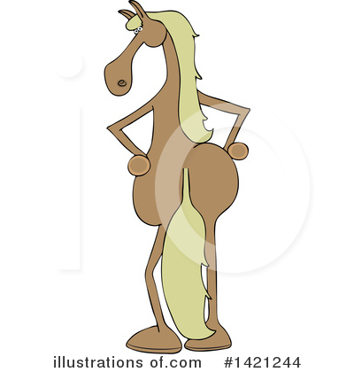 Royalty-Free (RF) Horse Clipart Illustration by djart - Stock Sample #1421244
