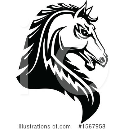 Royalty-Free (RF) Horse Clipart Illustration by Vector Tradition SM - Stock Sample #1567958