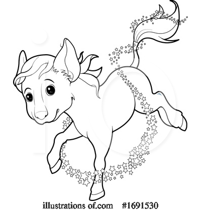 Royalty-Free (RF) Horse Clipart Illustration by Pushkin - Stock Sample #1691530