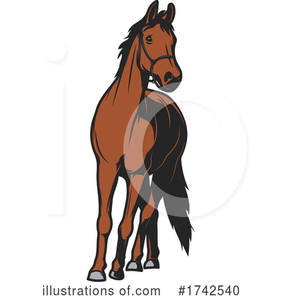 Royalty-Free (RF) Horse Clipart Illustration by Vector Tradition SM - Stock Sample #1742540