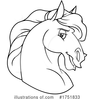 Royalty-Free (RF) Horse Clipart Illustration by Hit Toon - Stock Sample #1751833