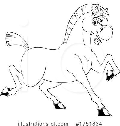 Royalty-Free (RF) Horse Clipart Illustration by Hit Toon - Stock Sample #1751834