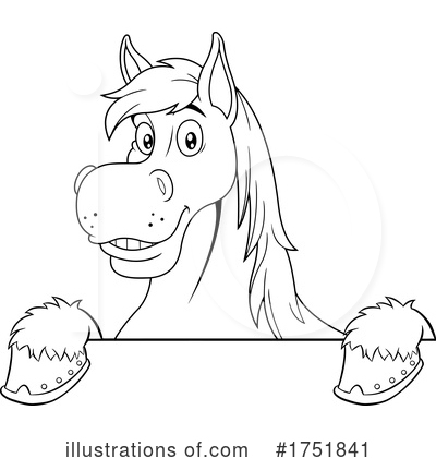 Royalty-Free (RF) Horse Clipart Illustration by Hit Toon - Stock Sample #1751841