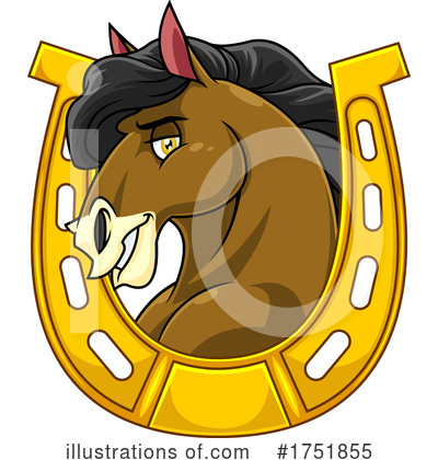 Royalty-Free (RF) Horse Clipart Illustration by Hit Toon - Stock Sample #1751855