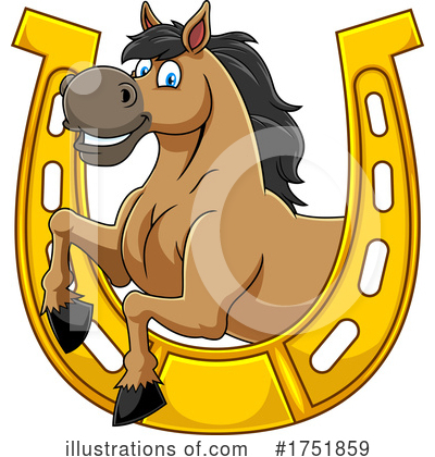Royalty-Free (RF) Horse Clipart Illustration by Hit Toon - Stock Sample #1751859