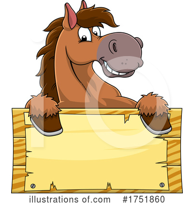 Royalty-Free (RF) Horse Clipart Illustration by Hit Toon - Stock Sample #1751860