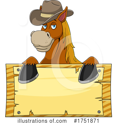 Royalty-Free (RF) Horse Clipart Illustration by Hit Toon - Stock Sample #1751871