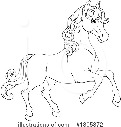 Royalty-Free (RF) Horse Clipart Illustration by AtStockIllustration - Stock Sample #1805872