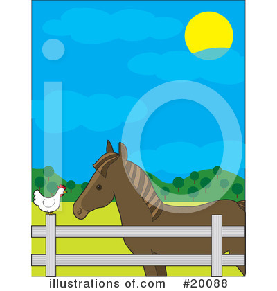 Pasture Clipart #20088 by Maria Bell
