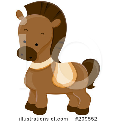 Royalty-Free (RF) Horse Clipart Illustration by BNP Design Studio - Stock Sample #209552