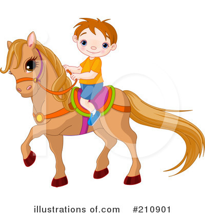 Royalty-Free (RF) Horse Clipart Illustration by Pushkin - Stock Sample #210901