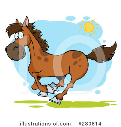 Royalty-Free (RF) Horse Clipart Illustration by Hit Toon - Stock Sample #230814